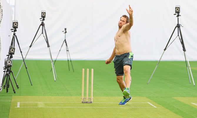 Ryan Harris at National Cricket Centre, Brisbane