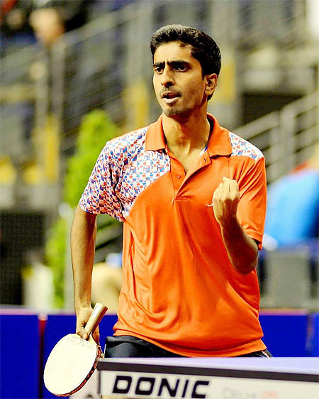 India's Table Tennis player G Sathiyan 