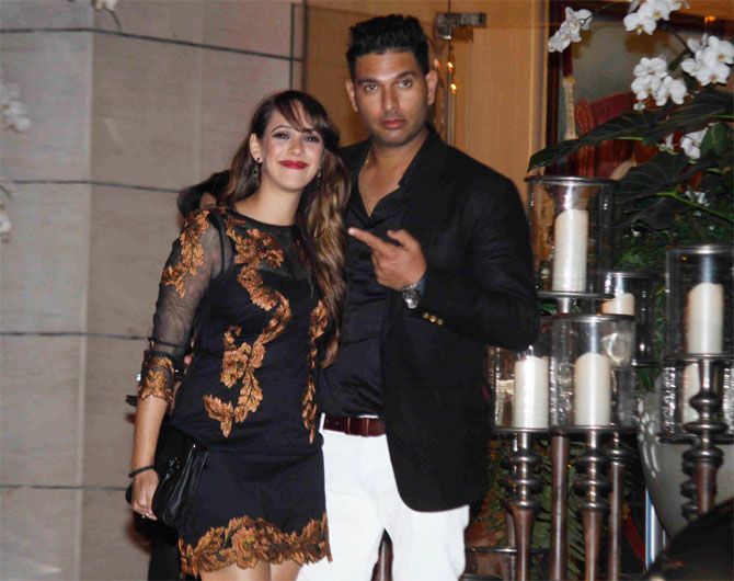 Yuvraj Singh and Hazel Keech 