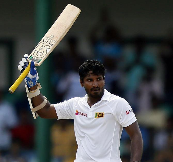 Kusal Perera celebrates his half century