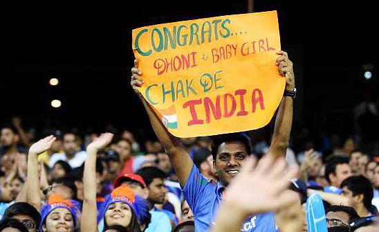 A fans has a special message for India captain Mahendra Singh Dhoni
