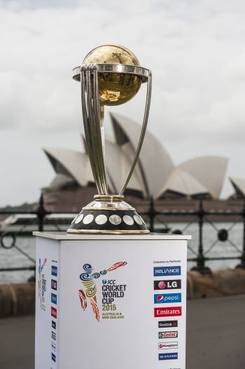 The ICC Cricket World Cup Trophy
