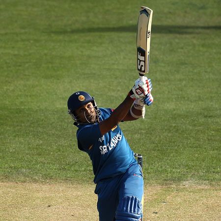 Sri Lanka's Mahela Jayawardene bats enroute a century against Afghanistan during their World Cup match at University Oval in Dunedin on Sunday