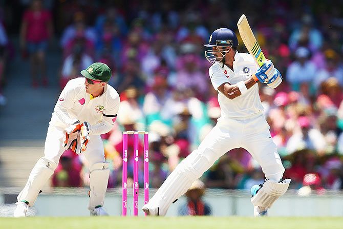 Lokesh Rahul of India bats on Thursday