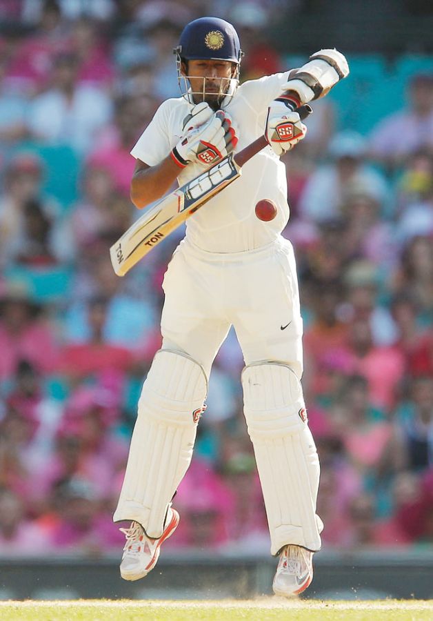 Wriddhiman Saha of India bats during day three of the Fourth Test match between Australia and India at Sydney Cricket Ground
