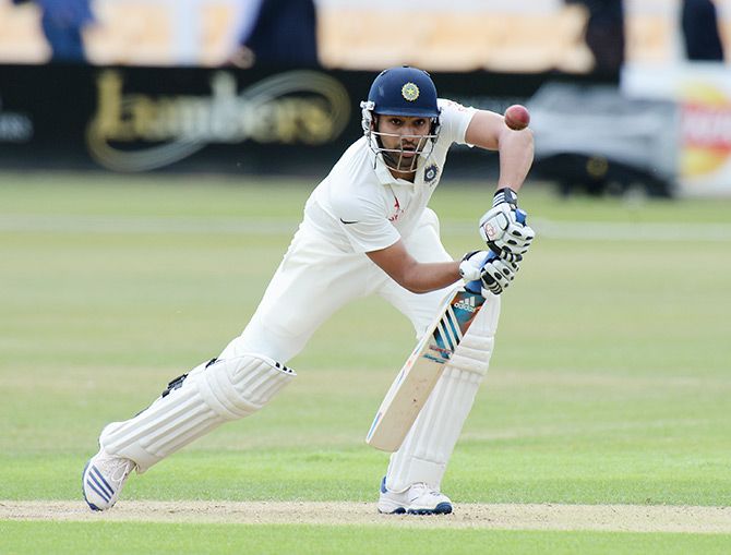 Rohit Sharma replaces out-of-form Karun Nair in the Test side after recovering from shoulder surgery
