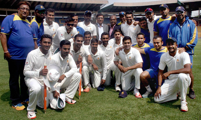 Karnataka crush Tamil Nadu to retain Ranji Trophy - Rediff Cricket