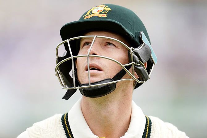 Australia's Adam Voges leaves the field after being dismissed 
