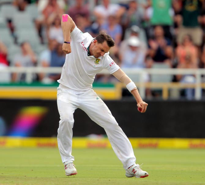 Dale Steyn says the pressure of going past Shaun Pollock's record of 421 wickets is 'like a bit of a burden now'