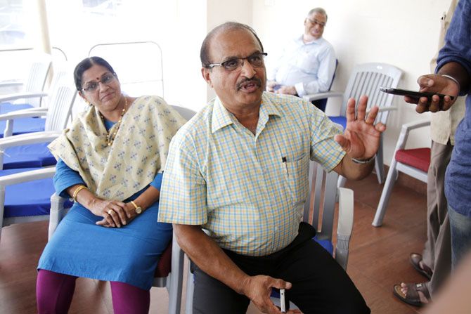 Karun's parents, Prema and Kaladharan Nair speak to the media