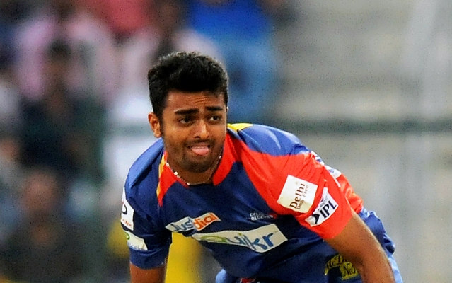 Jaydev Unadkat during an Indian Premier League match 