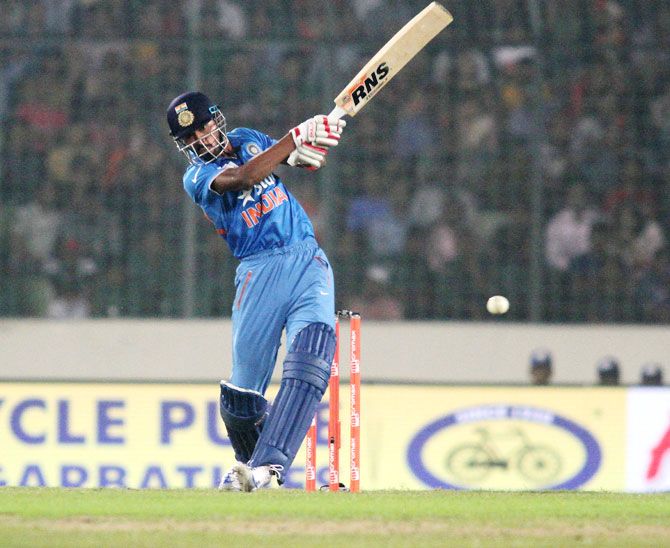 Hardik Pandya in action during his quick-fire innings