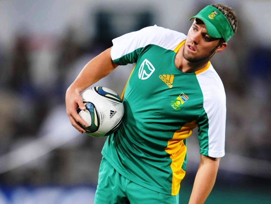 AB de Villiers of South Africa during a training session 