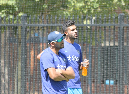Indian player during a practice session ahead of the fiODI against Australia in Perth 