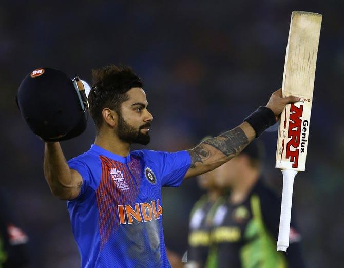 Virat Kohli of India