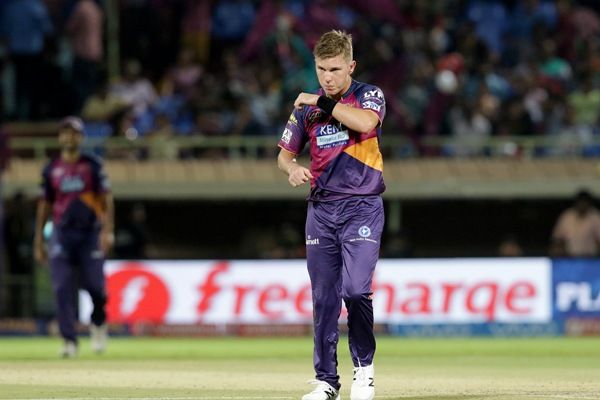 Adam Zampa of Rising Pune Supergiants during an IPL match