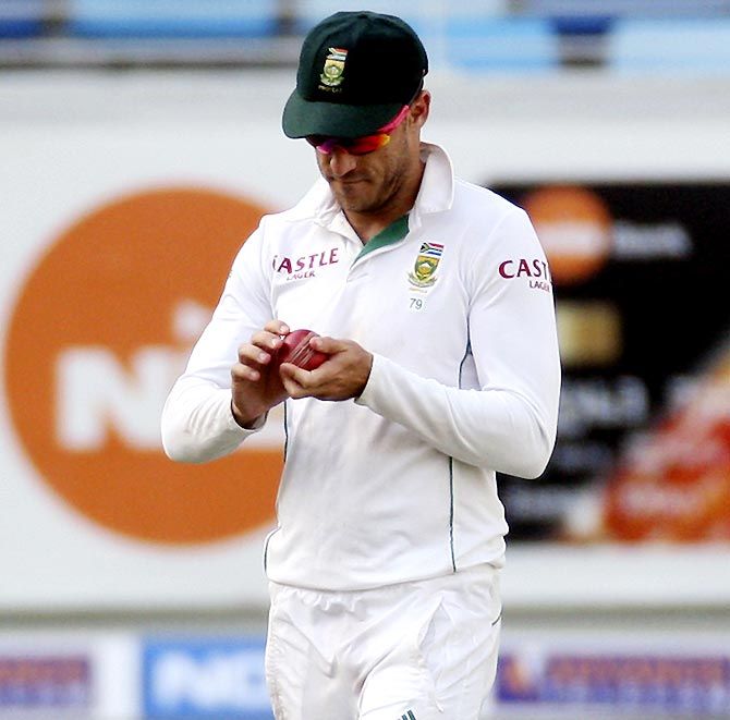 South Africa captain Faf du Plessis was charged for ball tampering during the match against Australia