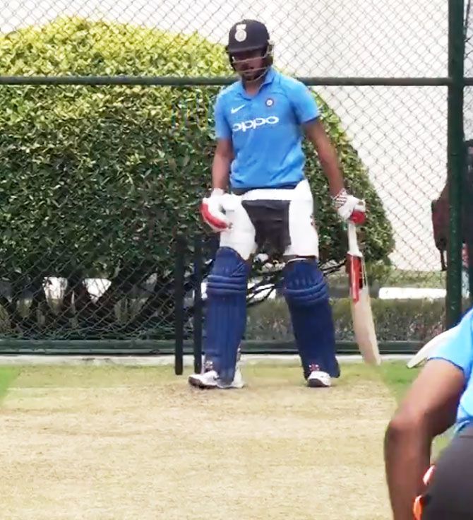 Manish Pandey during a training session on Wednesday
