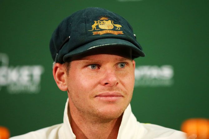 Australian captain Steve Smith speaks to the media at the post match press conference after day five of the second Ashes Test at Adelaide Oval in Adelaide on Tuesday