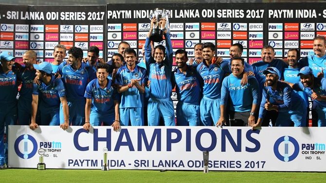 With the win on Sunday, India won their sixth ODI series of the year and eighth in a row since July 2016