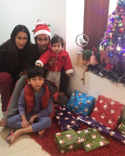 Mohammad Kaif with his family. The picture Kaif posted on his Twitter handle