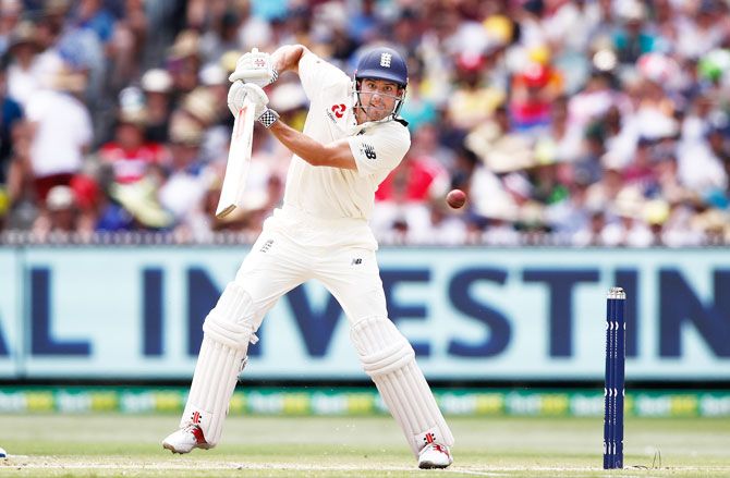 Alastair Cook continued from where he left of on Wednesday, reaching 134 not out at lunch