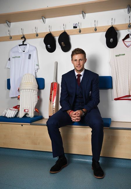 England Test captain Joe Root poses for a portrait during a Press Conference, at Headingley in Leeds on Wednesday