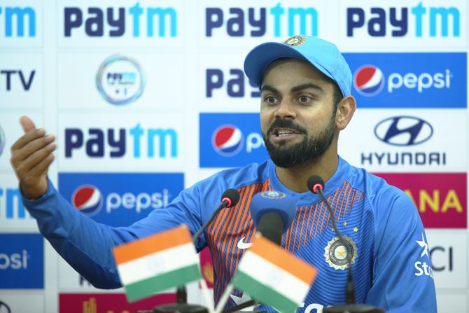 India captain Virat Kohli at the post-match press conference in Kanpur on Thursday