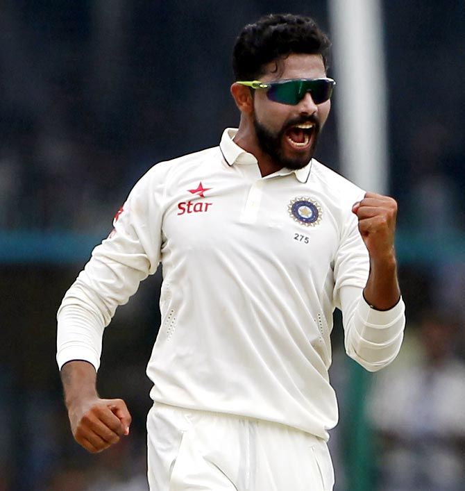 Saurashtra's Ravindra Jadeja picked 9 wickets to help his team to an innings and 212-run victory over Jammu and Kashmir in their Group B Ranji Trophy match on Monday