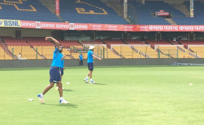 KL Rahul was among those who was involved in throwing practice