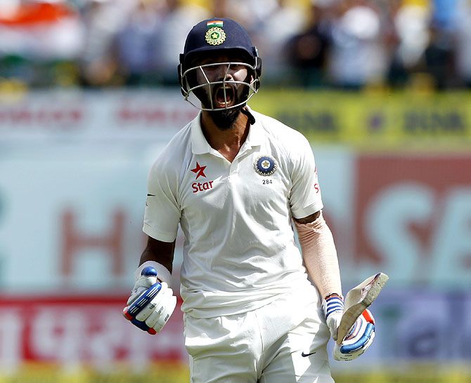 Opener KL Rahul finished the match with three runs, which also helped him complete his fifty, his fifth in a row in the series