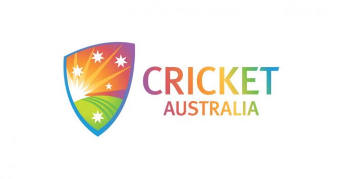 Cricket Australia's tweeted a photo of their logo painted in hues of the rainbow