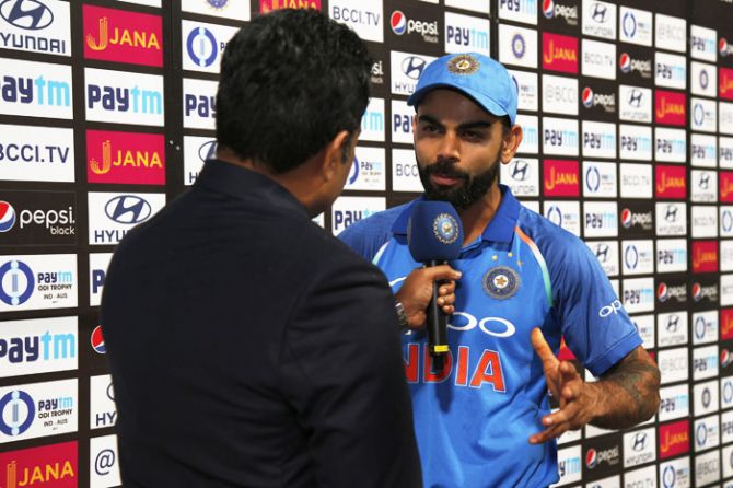 Speaking at the post-match presentation, India captain Virat Kohli said he was not happy with the team's batting performance