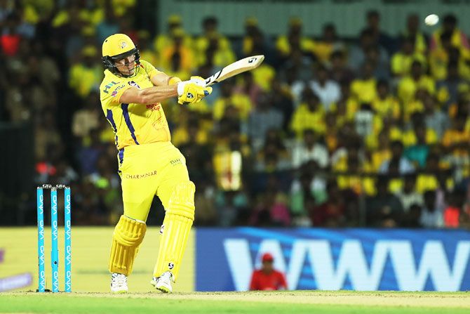 Chennai Super Kings' Shane Watson played a blazing innings at the top of the order