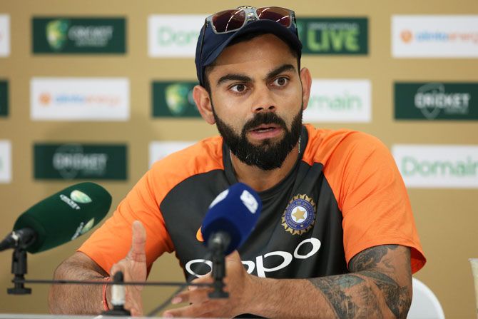 India captain Virat Kohli addresses a press conference in Perth on the eve of the 2nd Test in Perth on Wednesday