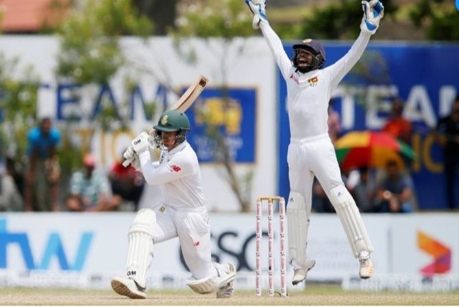  Sri Lanka's wicketkeeper Niroshan Dickwella