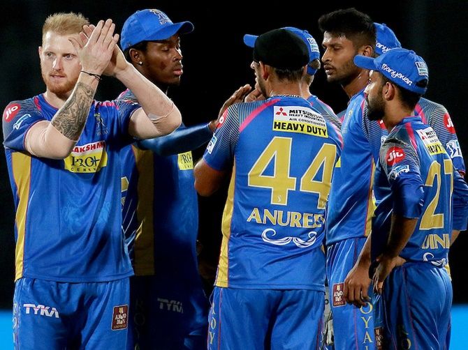 Rajasthan Royals is tied on 12 points with KKR