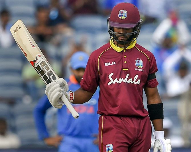 West Indies' Shai Hope  has been in good form in the ODI series