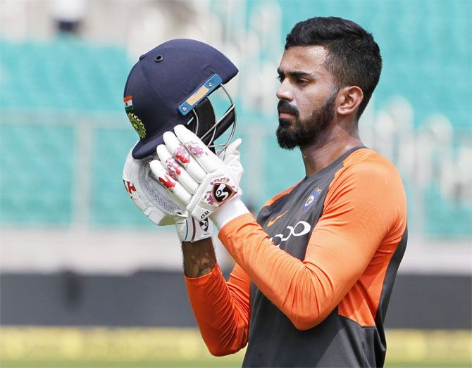 KL Rahul has not got an opportunity yet to play in the ongoing series but that hasn't stopped him from putting in the work in training