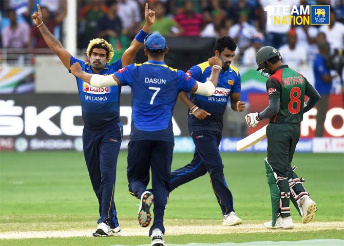 Lasith Malinga took four wickets against Bangladesh on Saturday