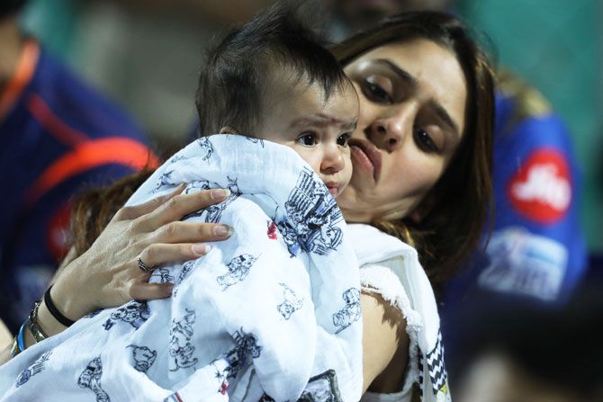 Rohit Sharma's baby with wife