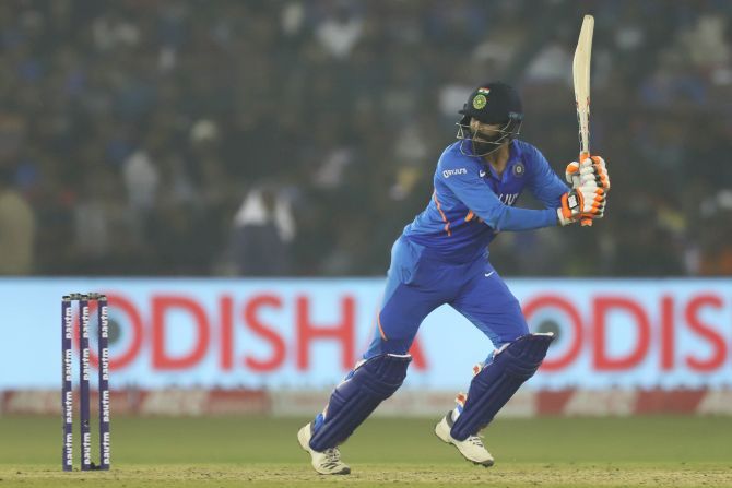 Ravindra Jadeja struck 39 off 31 balls to take India across the finish line in Cuttack on Sunday