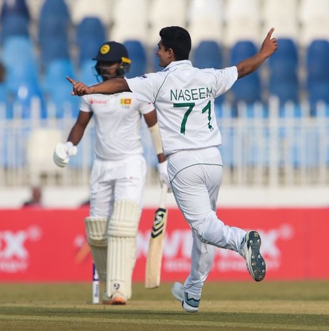 Pakistan's Naseem Shah picked a five-wicket haul to help his team to a series win in Karachi on Monday