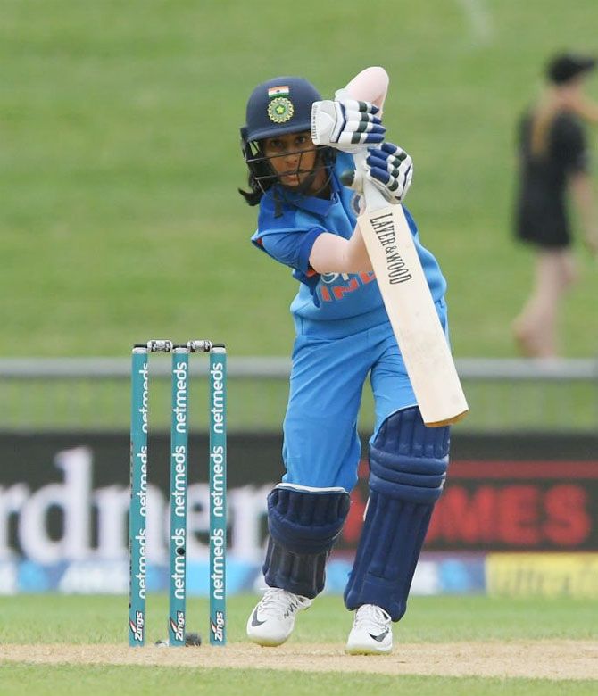 Jemimah Rodrigues bats during her innings of 81 not out