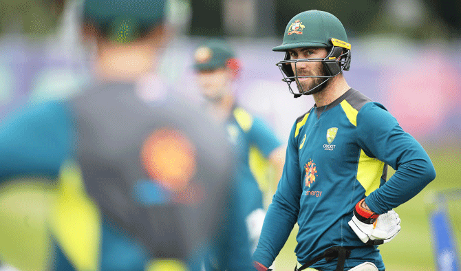 Glenn Maxwell has struggled with the short ball at the tournament and was peppered with bouncers during a net session earlier in the week, getting hit on the forearm by a rising Mitchell Starc delivery that left him screaming in pain