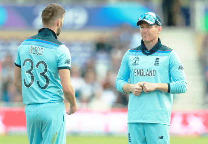 England captain Eoin Morgan said he was happy with England's bowling performance