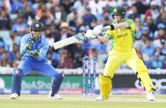 Steve Smith top-scored for Australia in their unsuccessful run-chase