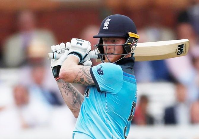 Ben Stokes hit eight 4s and two 6s in his fighting 89 off 115 balls.