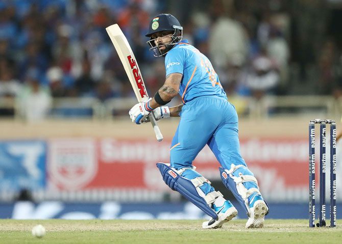 The Indian captain has now got two hundreds and a 40 plus score in the series so far