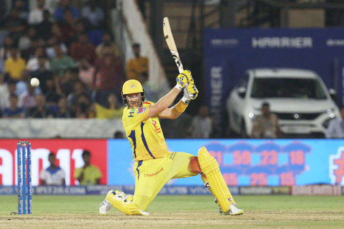 Shane Watson scored 80 off 59 balla to put CSK on the brink of victory